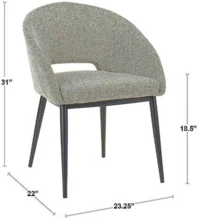 Alt view image 3 of 15 - LumiSource Renee contemporary chair in copper Metal Legs with cream Velvet