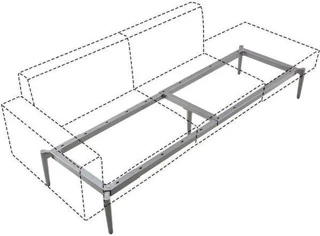Alt view image 6 of 11 - Lorell Contemporary Collection Adjustable Metal Base