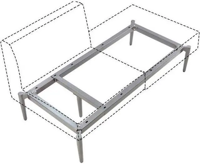 Alt view image 11 of 11 - Lorell Contemporary Collection Adjustable Metal Base