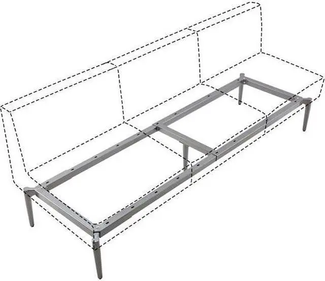 Alt view image 8 of 11 - Lorell Contemporary Collection Adjustable Metal Base