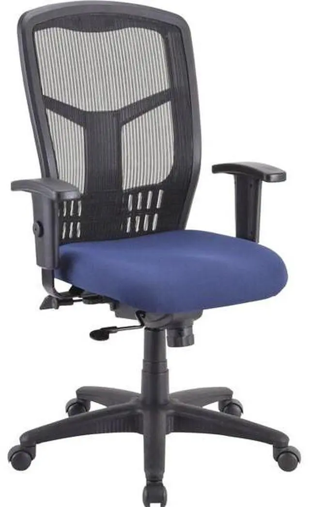 Alt view image 6 of 11 - Lorell Premium Seat - Navy - Fabric - 1 Each
