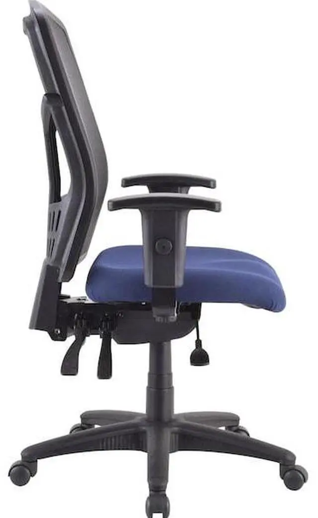 Alt view image 7 of 11 - Lorell Premium Seat - Navy - Fabric - 1 Each