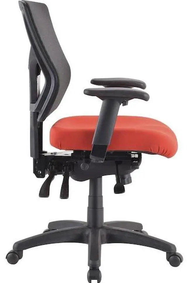Alt view image 10 of 12 - Lorell Padded Fabric Seat Cushion for Conjure Executive Mid/High-back Chair Frame - Red - Fabric - 1 Each