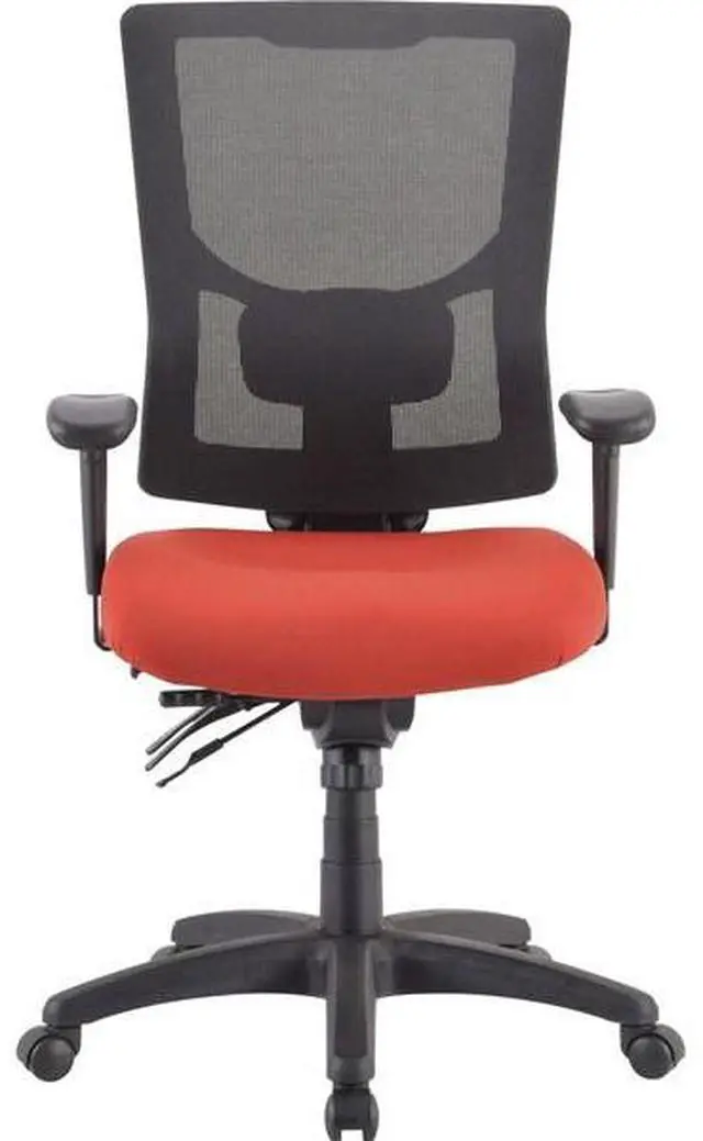 Alt view image 11 of 12 - Lorell Padded Fabric Seat Cushion for Conjure Executive Mid/High-back Chair Frame - Red - Fabric - 1 Each