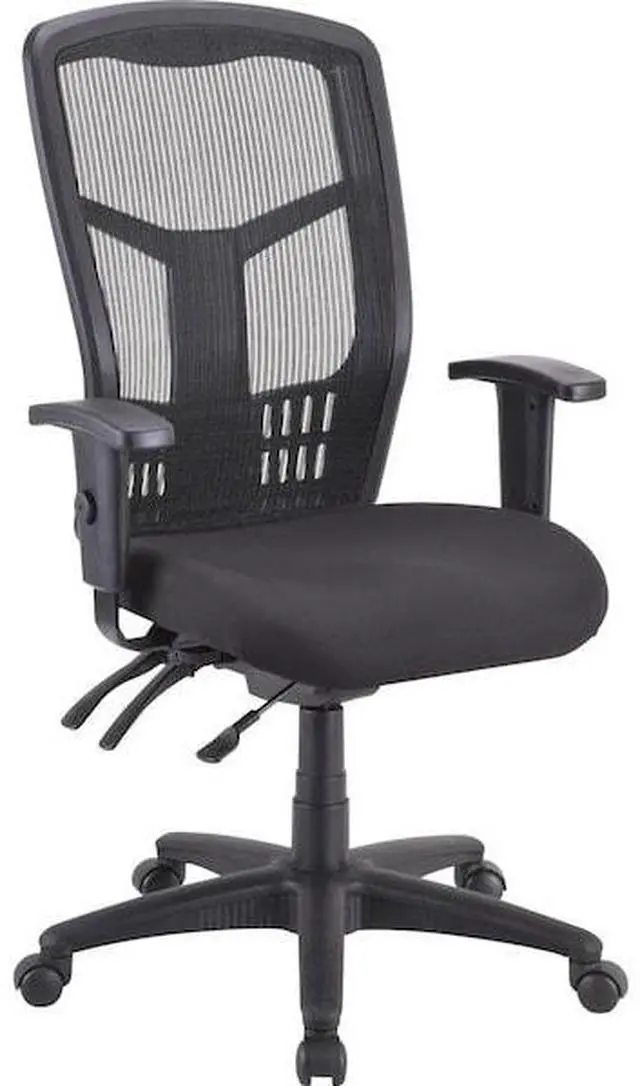 Alt view image 7 of 12 - Lorell Premium Seat - Black - Fabric - 1 Each