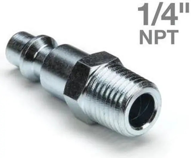 Alt view image 4 of 4 - STEELMAN 99473-B 20-Piece 1/4" NPT Solid Brass Coupler and Steel Plug Pack
