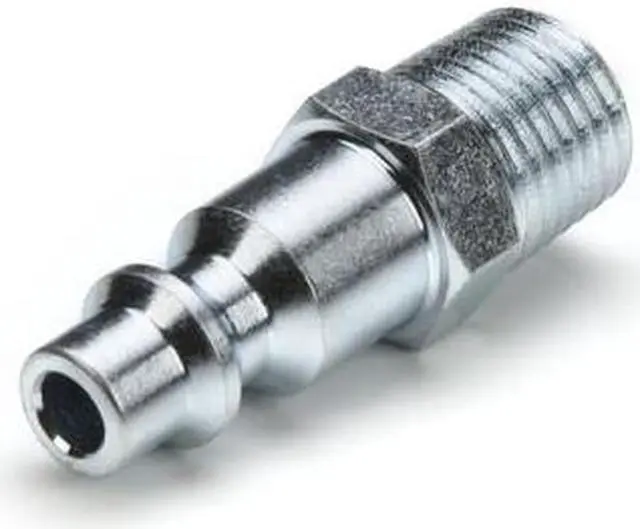 Alt view image 3 of 4 - STEELMAN 99480 Industrial Style Steel Quick Disconnect Plug with 1/4" NPTM