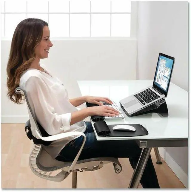 Alt view image 17 of 18 - FELLOWES, INC. 9472401 I-SPIRE SERIES LAPTOP LIFT - BLACK