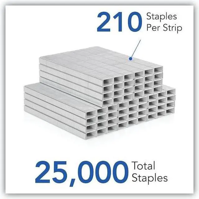 Alt view image 13 of 19 - Swingline Premium Staples 1/4"L 210/Strip 25000/PK Silver 35481