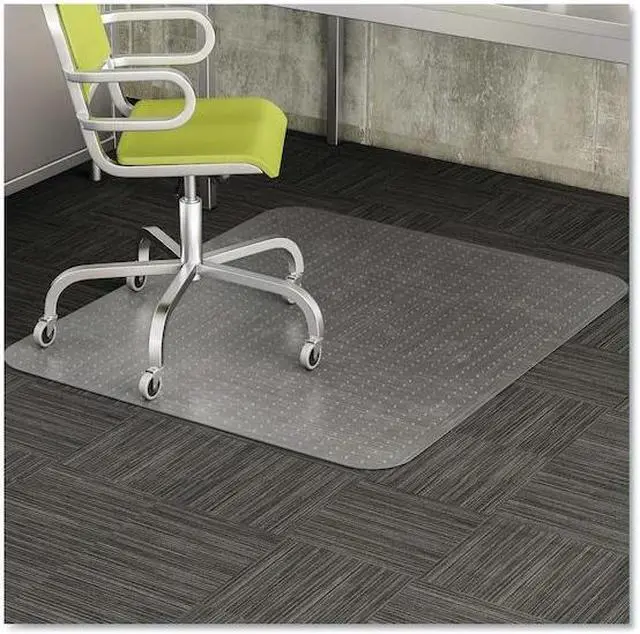 Alt view image 14 of 19 - Deflecto CM11242COM 45 x 53 in. EconoMat Occasional Use Chair Mat for Low Pile Carpet, Rectangular - Clear