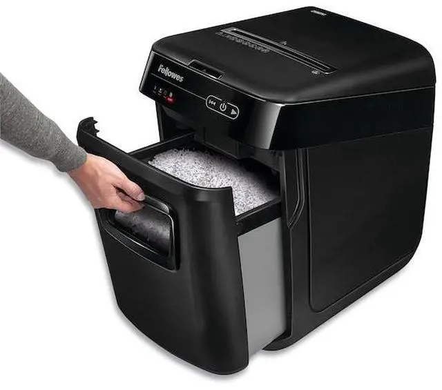 Alt view image 20 of 20 - AutoMax 200M Auto Feed Shredder 200 Sheet Capacity Black
