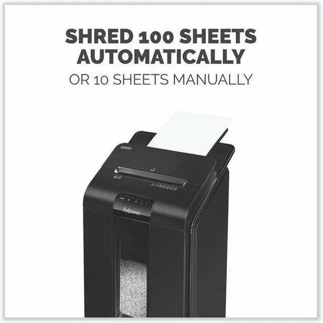 Alt view image 17 of 20 - Fellowes Auto Feed Micro-Cut Shredder, 100 Auto/10 Manual Sheet Capacity 4629001