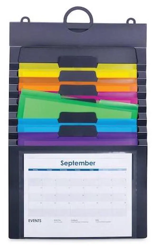 Alt view image 18 of 20 - Smead Organizer,Wall,6pckt,Gy 92060