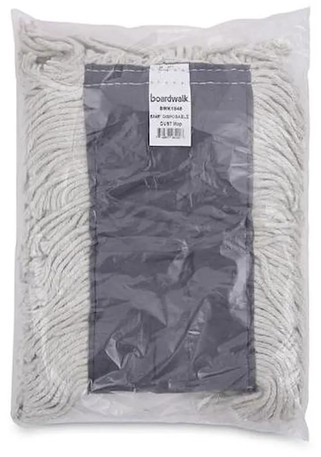 Alt view image 14 of 16 - Boardwalk Mop Head Dust Cotton/Synthetic Fibers 48 x 5 White 1648