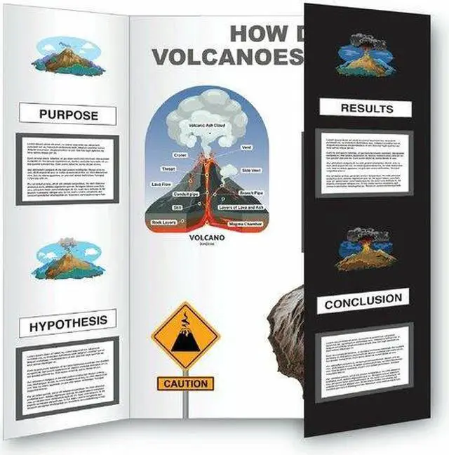 Alt view image 6 of 8 - Eco Brites Too Cool Tri-Fold Poster Board 36 x 48 Black/White 6/PK 27135