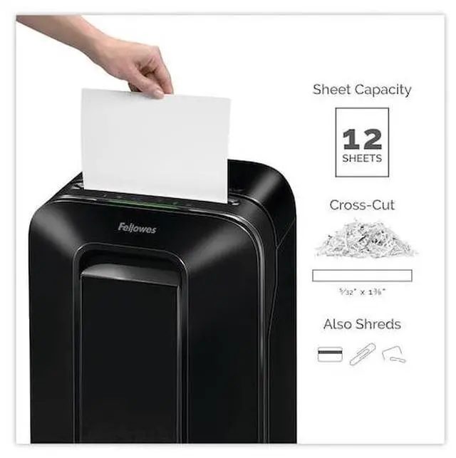 Alt view image 14 of 17 - Fellowes Powershred LX170 12-Sheet Cross Cut Personal Paper Shredder (FEL5501401)