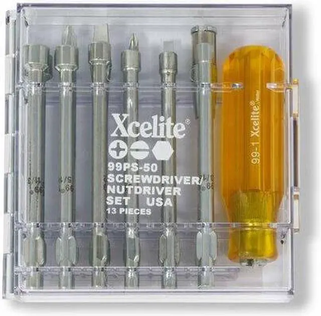 Alt view image 4 of 9 - XCELITE 99PS50N Precision Screwdriver Set,Combo,13 pcs