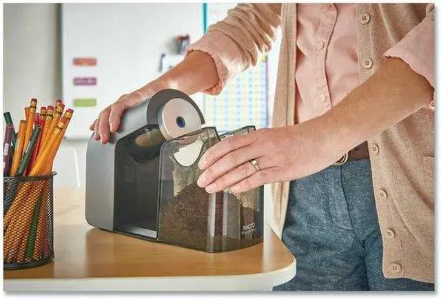 Alt view image 12 of 15 - X-ACTO 1675X TeacherPro Classroom Electric Pencil Sharpener, Black