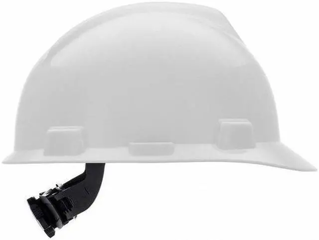 Alt view image 11 of 13 - MSA Safety 477482 Large V-Gard Slotted White Hard Hat w/ Fas-Trac III Suspension