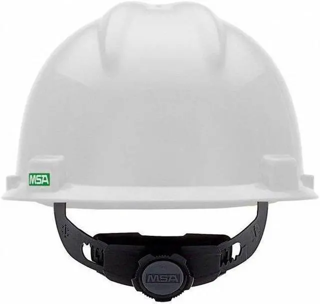 Alt view image 13 of 13 - MSA Safety 477482 Large V-Gard Slotted White Hard Hat w/ Fas-Trac III Suspension