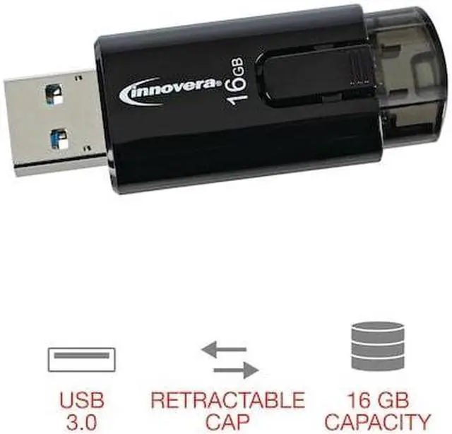 Alt view image 18 of 20 - Innovera USB 3.0 Flash Drive 16 GB 82016