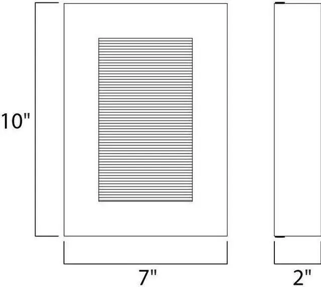 Alt view image 2 of 2 - MAXIM 54350ABZ Avenue 2-Light 7" Wide Architectural Bronze Outdoor Wall Sconce