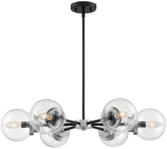 Alt view image 3 of 4 - NUVO 60/7136 Fixture, Chandelier, 6-Light, Incandescent, 60W, 120V, B10,