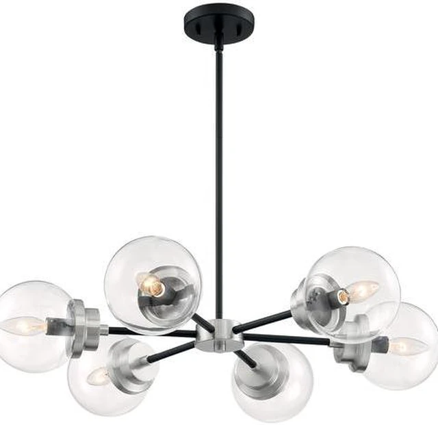 Alt view image 4 of 4 - NUVO 60/7136 Fixture, Chandelier, 6-Light, Incandescent, 60W, 120V, B10,