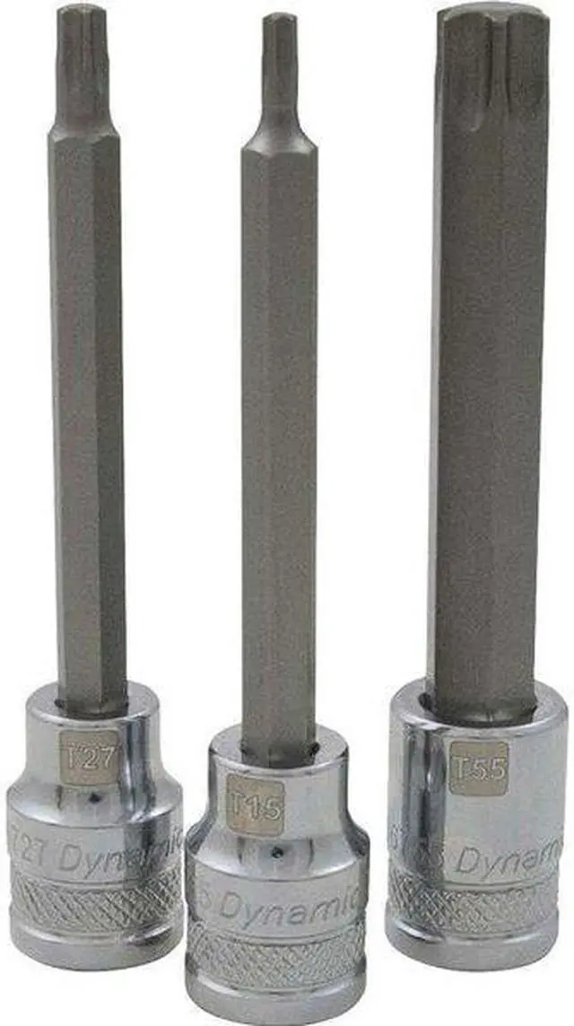 Alt view image 5 of 5 - DYNAMIC D006727 Tools 3/8 Drive Torx Head, T27 Long Bit, Chrome Finish Socket