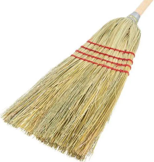 Alt view image 5 of 5 - CARLISLE FOODSERVICE 4135200 12 in Sweep Face Corn Broom, Tan