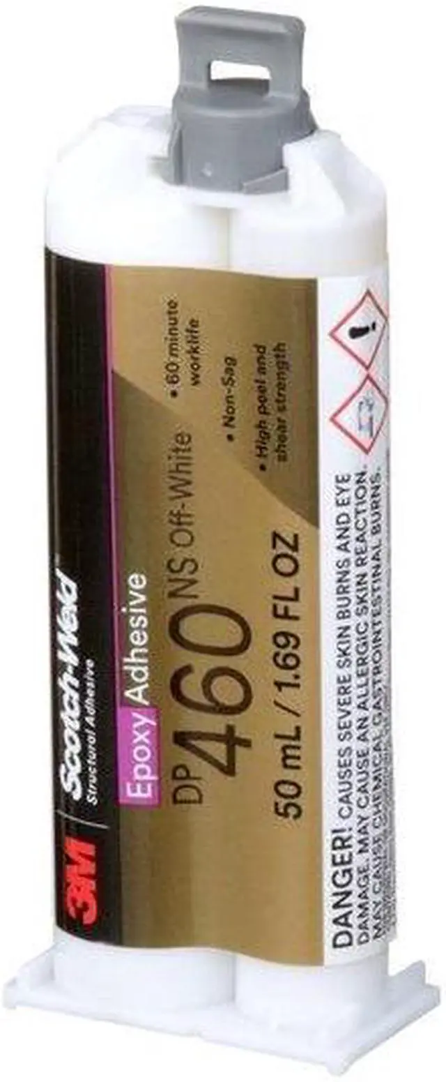 Alt view image 3 of 7 - 3M 460NS Epoxy Adhesive, DP460NS Series, Gray, Dual-Cartridge, 2:01 Mix Ratio,