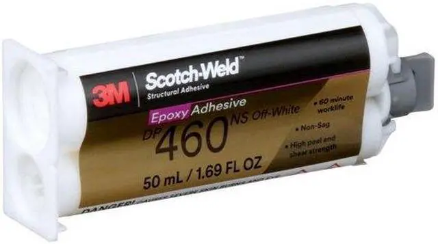 Alt view image 5 of 7 - 3M 460NS Epoxy Adhesive, DP460NS Series, Gray, Dual-Cartridge, 2:01 Mix Ratio,