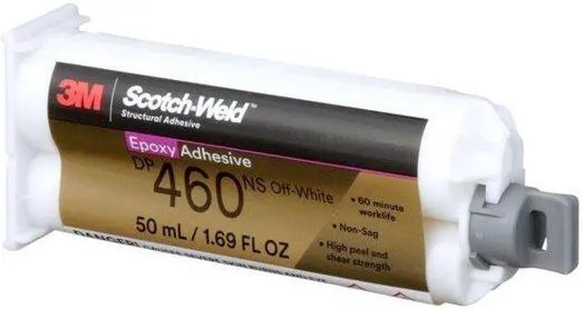 Alt view image 6 of 7 - 3M 460NS Epoxy Adhesive, DP460NS Series, Gray, Dual-Cartridge, 2:01 Mix Ratio,