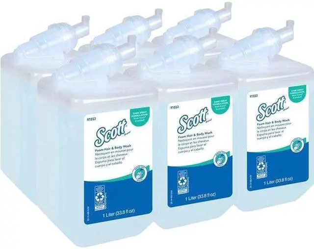 Alt view image 3 of 6 - SCOTT KCC 91553 Pro Foam Hair and Body Wash, 1000 mL, Refill, PK6