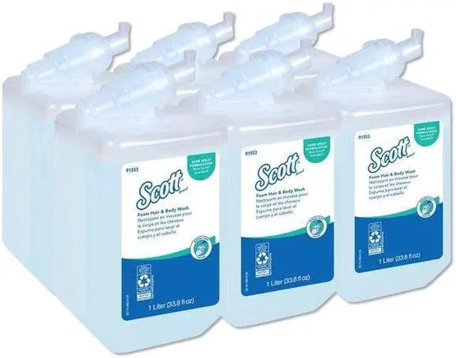 Alt view image 5 of 6 - SCOTT KCC 91553 Pro Foam Hair and Body Wash, 1000 mL, Refill, PK6
