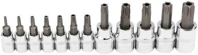 Alt view image 2 of 5 - INGERSOLL-RAND 752031X 12 Piece Tamper Proof Torx Bit Socket Set