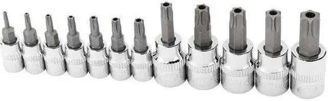 Alt view image 3 of 5 - INGERSOLL-RAND 752031X 12 Piece Tamper Proof Torx Bit Socket Set