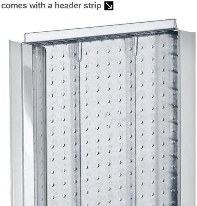 Alt view image 2 of 4 - AZAR DISPLAYS 700788-CLR 2 Sided- Clear Pegboard Floor Display w/C-Channel
