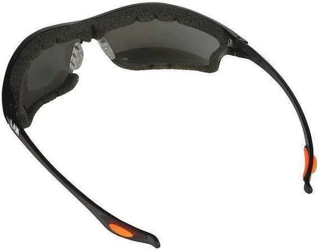 Alt view image 2 of 2 - MCR SAFETY LW312AF Law 3, Safety Glasses Anti-Fog & Anti-Scratch, Gray Lens,