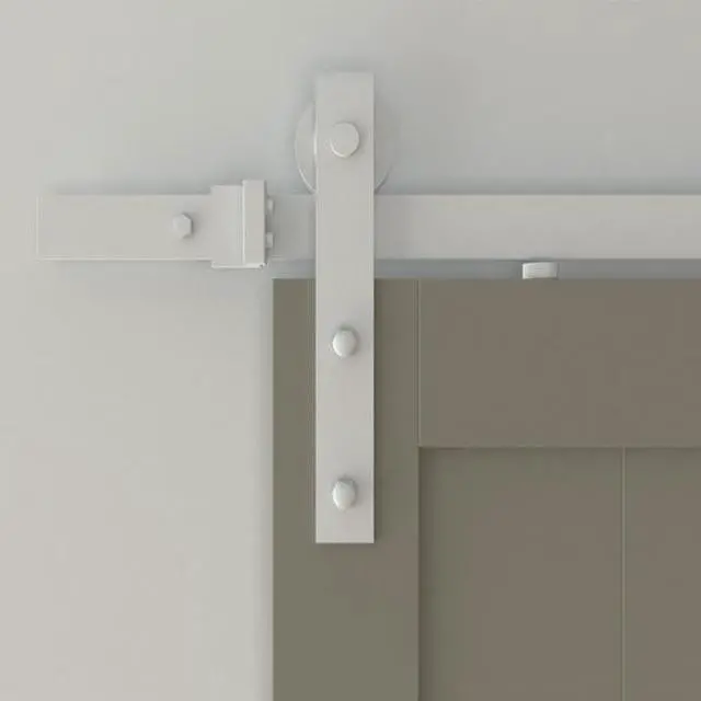 Alt view image 2 of 2 - DESIGNER COLLECTION NT.1400.09W.01 White 78" Sliding Barn Door Hardware