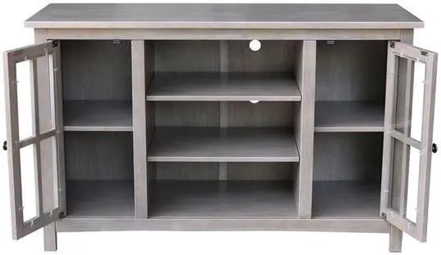 Alt view image 3 of 7 - INTERNATIONAL CONCEPTS TV09-34 EnteRTAinment / TV Stand, with 2 Doors, 48",