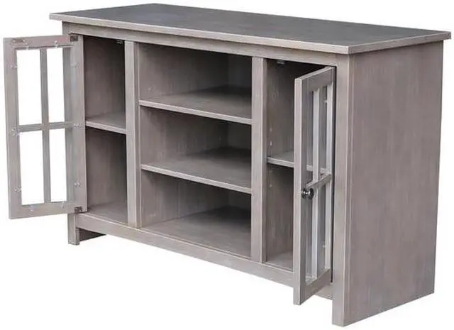 Alt view image 4 of 7 - INTERNATIONAL CONCEPTS TV09-34 EnteRTAinment / TV Stand, with 2 Doors, 48",