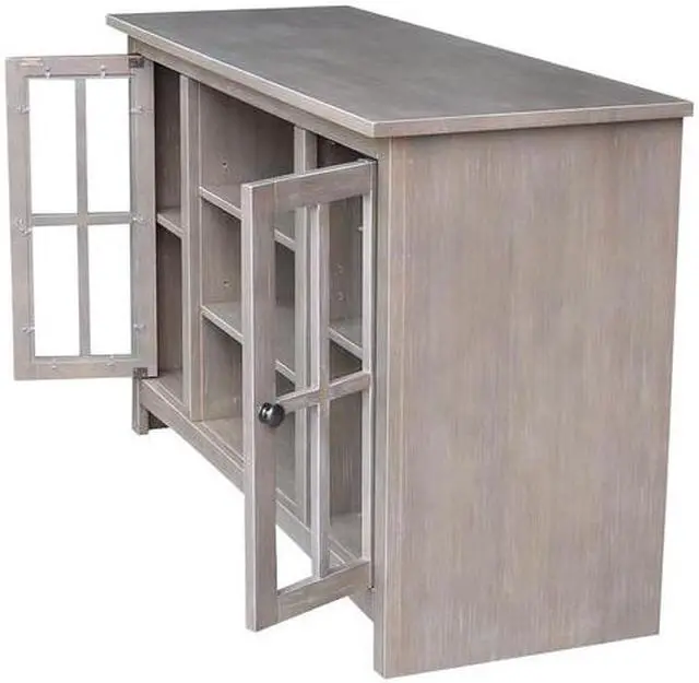 Alt view image 6 of 7 - INTERNATIONAL CONCEPTS TV09-34 EnteRTAinment / TV Stand, with 2 Doors, 48",