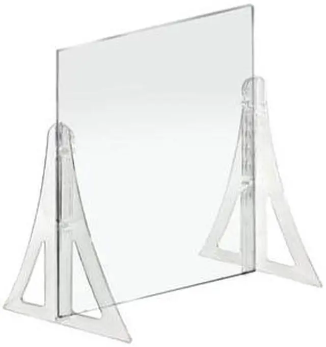 Alt view image 2 of 3 - AZAR DISPLAYS 179772-187 Acrylic Plexiglass Shield PPE 18"x24" Adjustable w/