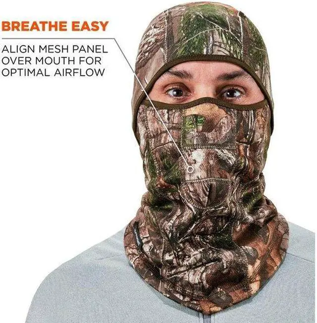 Alt view image 4 of 8 - ERGODYNE 6823RT Balaclava, Universal, Camouflage
