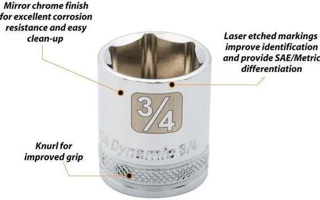 Alt view image 2 of 4 - DYNAMIC D010009 Tools 3/8" Drive 27 Piece 6 Point, Std/Deep SAE Socket Set,