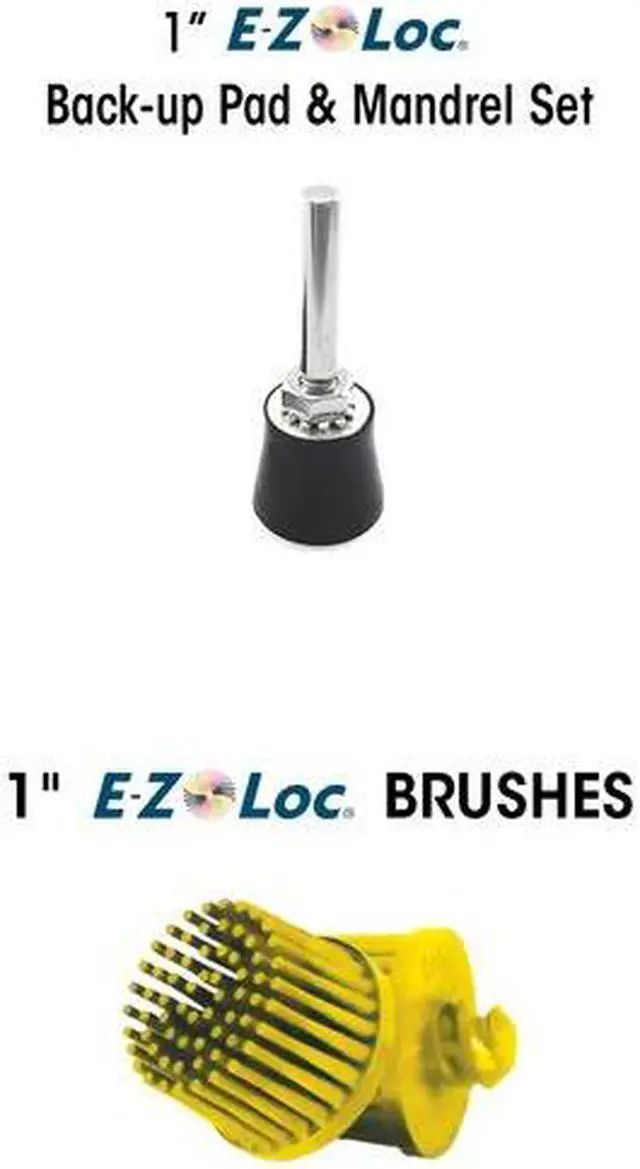 Alt view image 2 of 2 - DEDECO 4017 Sunburst Radial Bristle Discs 1 in Ezloc Brush Accessory Set 1/Unit