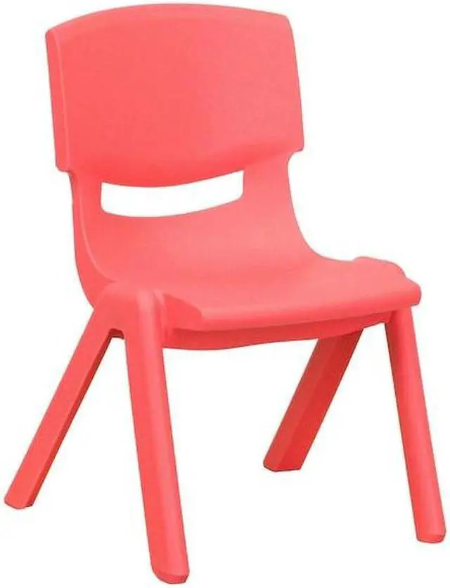 Alt view image 14 of 14 - Flash Furniture Plastic Kids Stackable Chair Red 10-Pieces (10YUYCX003RED)