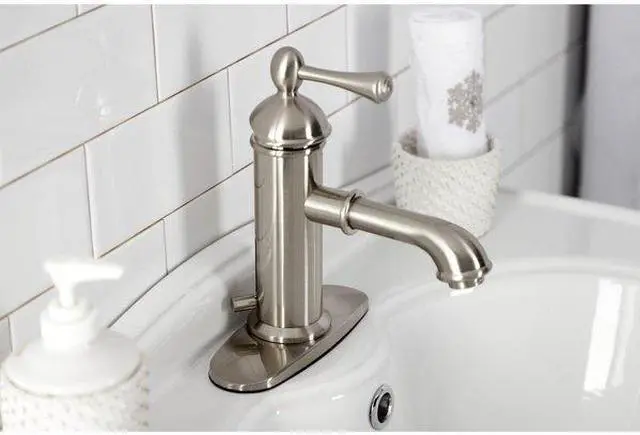 Alt view image 2 of 6 - KINGSTON BRASS KS7418BL KS7418BL Paris Single Lever Handle Bathroom Faucet,