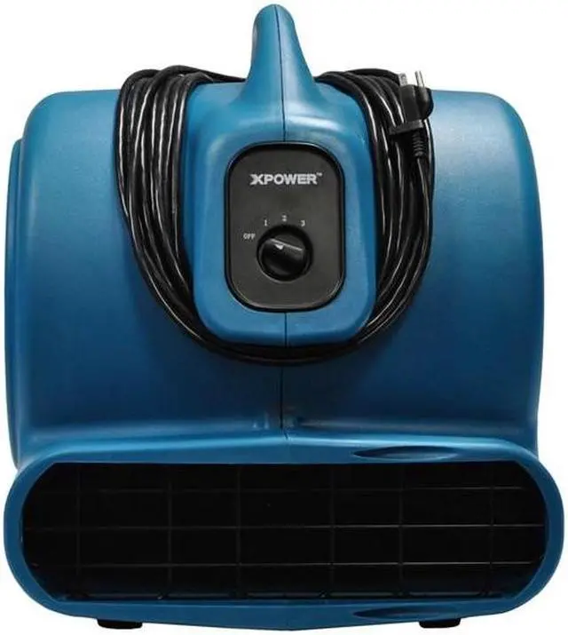 Alt view image 2 of 5 - XPOWER P-800 Air Mover, 3/4 HP, 3200 CFM, 7.5 Amps, 4 Positions, 3 Speeds